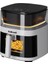 5l Renkli Menü 10 Pişirme Mod Akıllı Sesli Uyarı Air Fryer Beyaz 3