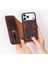 Bloomcase Magic Wallet Saddle Brown Apple iPhone 17 Pro (6.3") Hakiki Deri Çıkarılabilir Cüzdanlı Telefon Kılıfı 2