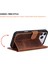 Bloomcase Magic Wallet Saddle Brown Apple iPhone 17 Pro (6.3") Hakiki Deri Çıkarılabilir Cüzdanlı Telefon Kılıfı 4