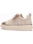 Kadın Nubuk Sneaker Spor Ayakkabı Gold Detaylı Bej Glorina 3