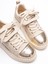 Kadın Nubuk Sneaker Spor Ayakkabı Gold Detaylı Bej Glorina 4