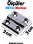 2 Adet Yaprak Menteşe Metal 30X30 mm Gümüş Krom Kapi Pencere Dolap Mobilya Kapak Menteşe Bağlantı 2