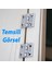 2 Adet Yaprak Menteşe Metal 30X30 mm Gümüş Krom Kapi Pencere Dolap Mobilya Kapak Menteşe Bağlantı 3