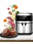 6.5 Lt Airfryer Xxl Hediye 3 Şişli Çelik Izgara Siyah 2