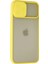 iPhone 12 Pro Max Kılıf Palm Buzlu Kamera Sürgülü Silikon - Sarı 3