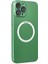 iPhone 12 Pro Kılıf Jack Magneticsafe Lens Silikon - Yeşil 2