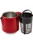 Çelik Demlikli 2'li Çay ve Su Isıtıcı, Kırmızı Renk 7