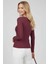 Çıtçıt Detaylı Bluz Mürdüm T4343 2