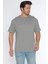Erkek Bisiklet Yaka %100 Pamuk Oversize T-Shirt 1