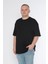 Erkek Bisiklet Yaka %100 Pamuk Oversize T-Shirt 4