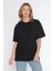 Erkek Bisiklet Yaka %100 Pamuk Oversize T-Shirt 6