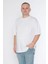 Erkek Bisiklet Yaka %100 Pamuk Oversize T-Shirt 4