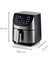 7 Litre Geniş Sepetli Metal Airfryer, 12 Program, Kurutma, Max Crispy, Çok Renkli 3