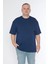 Erkek Bisiklet Yaka %100 Pamuk Oversize T-Shirt 4