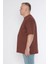 Erkek Bisiklet Yaka %100 Pamuk Oversize T-Shirt 5