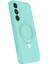 Depomix Newface Samsung Galaxy A15 4g Regal Magsafe Standlı Kapak - Su Yeşili 2