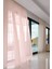 Dökümlü Düz Tül Perde - Açık Pembe - Pileli Dikim 1x2,5 Pile - PN466 1