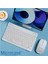 iPad 10.9 2022 10. Nesil ile Uyumlu Türkçe Bluetooth Klavye+Mouse+Tablet Standı Beyaz AL5166 6