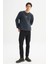 Regular Fit Normal Kesim Bisiklet Yaka Içi Polarlı Antrasit Sweatshirt 2