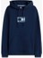 Tommy Hılfıger Erkek Marka Logolu Kapüşonlu Organik Pamuklu Kanguru Ceplli Günlük Kullanıma Uygun Lacivert Sweatshirt DM0DM21623 C1G 5