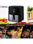 Yüksek Performanslı 1700W 5.5l Kapasiteli Hacimli Yağsız Fritöz Siyah 5