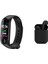 Siyah Bluetooth Set, Akıllı Bileklik ve Kulaklık, Ios ve Android Uyumlu 1