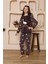 Kız Çocuk Polar Mürdüm Pijama Takımı 1