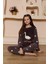Kız Çocuk Polar Mürdüm Pijama Takımı 3