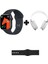 Akıllı Saat ve Bluetooth Kulaklık Ikili Paket, Ekstra Kordon Hediye 2