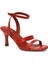 25S-218 5fx Kırmızı Kadın Topuklu Sandalet 10