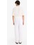 %100 Keten Relax Fit Üç Cepli Geniş Paça Pantolon F4601AX25HS 8