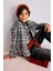 Erkek Çocuk Overshirt Fit Polo Yaka Kareli Flanel Uzun Kollu Gömlek G1970A825AU 1