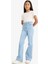 Kız Çocuk Flare Fit İspanyol Paça Jean Pantolon E6182A825AU 4