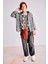 Erkek Çocuk Overshirt Fit Polo Yaka Kareli Flanel Uzun Kollu Gömlek G1970A825AU 2