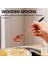 Adet Ahşap Kaşık Yemek Kaşıkları Bal Kaşıkları Pirinç Kaşıkları Karıştırma Kaşığı Kahve Çay Reçel Banyo Tuzları Için Ahşap Çay Kaşığı (Yurt Dışından) 2