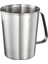Saplı ve Dökme Dudaklı 304 Paslanmaz Çelik Ölçü Kabı, Oz ve ml Işaretli Metal Sürahi, 48OZ/1500 ml - 6 Bardak) (Yurt Dışından) 1