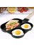 Yumurta Kızartma Tavası 3'ü 1 Arada Yumurta Kızartma Tavası Ahşap Saplı Yapışmaz Omlet Tavası Mutfak Kahvaltı Yumurta Pişirme Tavası A (Yurt Dışından) 2