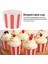 50X Cupcake Ambalaj Kağıdı Kek Kabı Pişirme Kapları Muffin Mutfak Pişirme Kırmızı Çizgiler (Yurt Dışından) 2