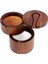 Ahşap Tuzluk, 2 Katlı Baharat Kabı, Tuz, Baharat, Ot Veya Favori Soslarınızı Saklamak Için Küçük Ahşap Kutu (Yurt Dışından) 1