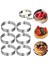 Adet 18 cm Delikli Yuvarlak Tart Halkaları Yuvarlak Paslanmaz Çelik Meyveli Turta Kiş Kek Mus Kalıbı Mutfak Pişirme Aracı (Yurt Dışından) 2