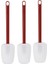 3'lü Paket Silikon Spatula Isıya Dayanıklı, 10 Inçlik Silikon Spatula, Kauçuk Kazıyıcı Spatula, Mutfak Kullanımı (Yurt Dışından) 1