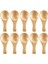 Kısa Saplı 10 Paket Küçük Ahşap Kaşık, Reçel, Baharat, Sos, Baharat, Şeker, Bal, Kahve, Çay, Hardal, Dondurma, Süt Tozu Gibi Küçük Kavanozlara Uygun (Yurt Dışından) 1