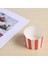 50X Cupcake Ambalaj Kağıdı Kek Kabı Pişirme Kapları Muffin Mutfak Pişirme Kırmızı Çizgiler (Yurt Dışından) 4