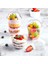 100 Adet 360 ml Kapaklı Tatlı Kapları Tek Kullanımlık Puding Kapları Çorba, Dondurma, Dondurmalı Plastik Tek Kullanımlık Kaplar (Yurt Dışından) 5