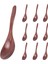 Ahşap Kaşıklar, 10 Parçalı Ahşap Çorba Kaşığı Seti, Uzun Saplı Doğal Ahşap Yemek Kaşıkları, Yemek Karıştırma, Sos Pişirme - 7,3 Inç (Yurt Dışından) 2