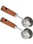 Öğütülmüş Kahve Için Paslanmaz Çelik Kahve Kepçesi, Ahşap Saplı 15 ml Kahve Ölçü Kepçesi, Kahve Kaşıkları-B (Yurt Dışından) 1