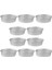 10 Adet Mini Oval Yumurta Şeklinde Alüminyum Alaşımlı Metal Peynir Tepsisi Kek Kalıbı Ekmek Kalıbı Tart Tutucu Puding Jöle Kalıbı (Yurt Dışından) 1