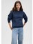 Kapüşonlu Lacivert Basic Sweatshirt 167299-70488 10