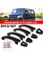 Adet Set Abs Krom Kapı Kolu Trim Kapakları Transporter T5 T6 Caddy Van 2003-2015 Parlak Siyah (Yurt Dışından) 2