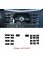 Mercedes Benz E Sınıfı W212 2010-2011 (Siyah) Için Araç Orta Konsol CD Multimedya Düğmesi Çerçeve Kapağı Çıkartması (Yurt Dışından) 2